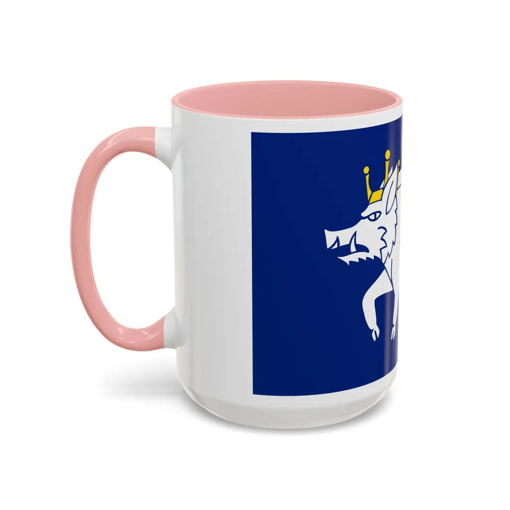 Flag of Kingswinford UK - Accent Coffee Mug-Go Mug Yourself