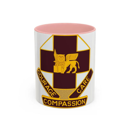 MEDDAC Vicenza US (U.S. Army) Accent Coffee Mug-11oz-Pink-Go Mug Yourself