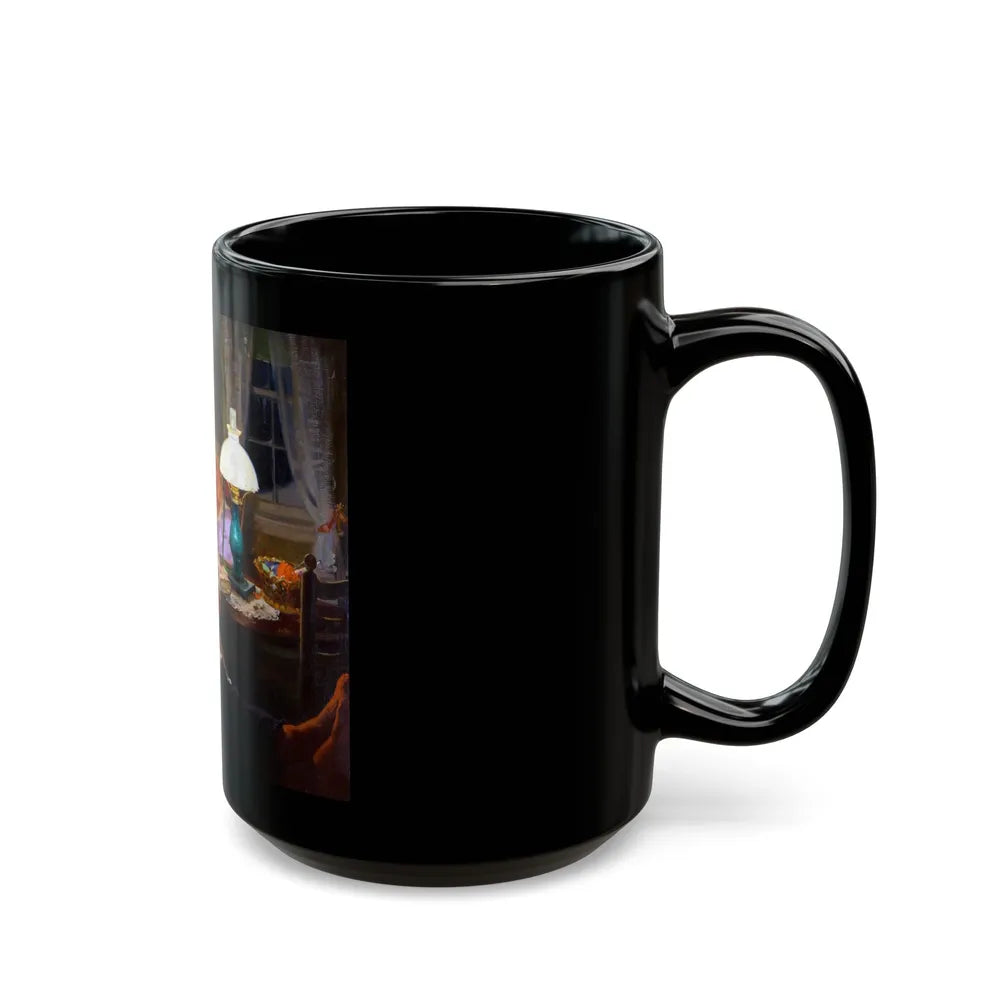 Elderly Couple - Black Coffee Mug-Go Mug Yourself