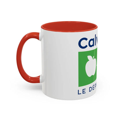 Flag of Calvados France - Accent Coffee Mug-Go Mug Yourself