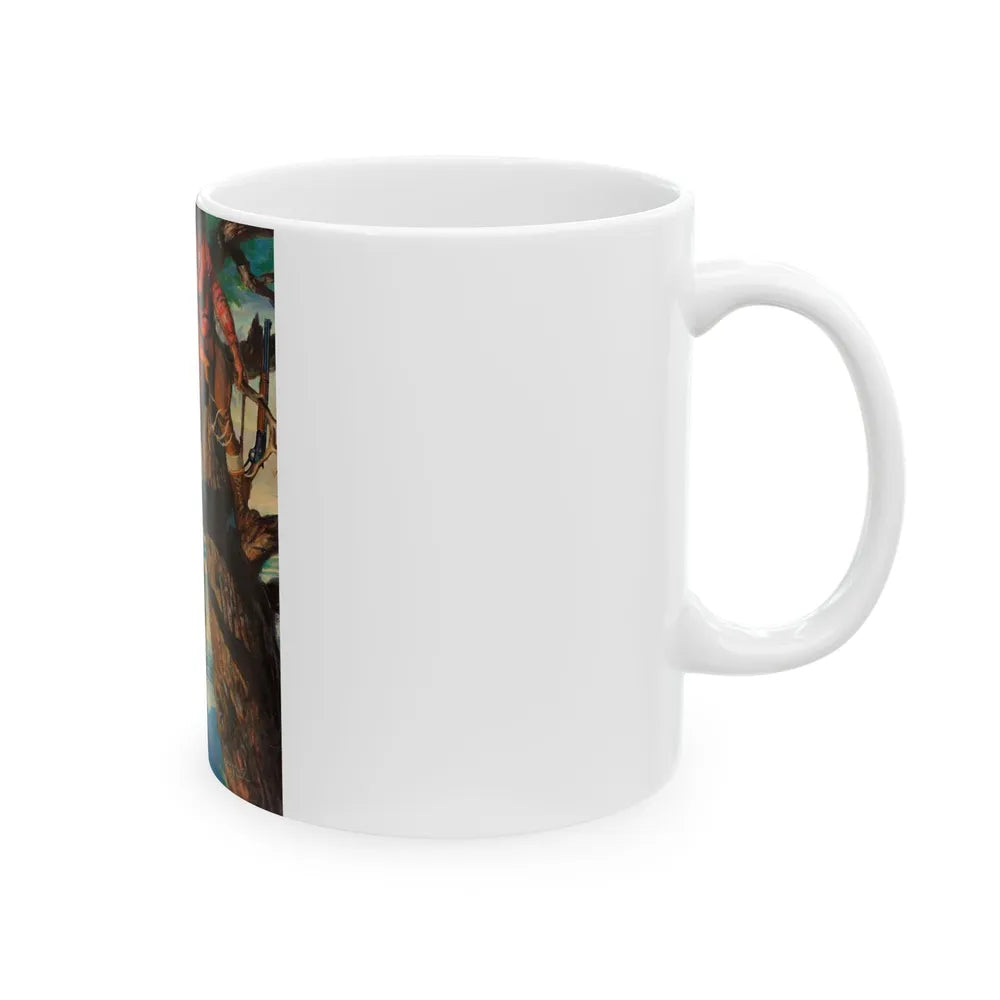 Calling the Buck - White Coffee Mug-Go Mug Yourself