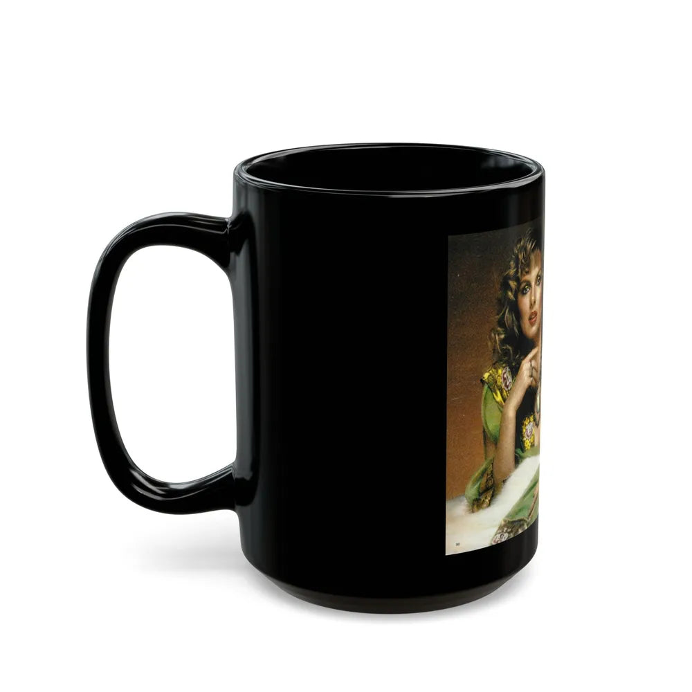 Julie Ege #120 (Vintage Female Icon) Black Coffee Mug-Go Mug Yourself