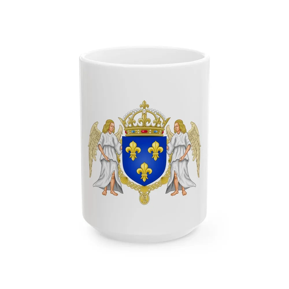 Coat of arms of France 1515-1578 - White Coffee Mug-15oz-Go Mug Yourself