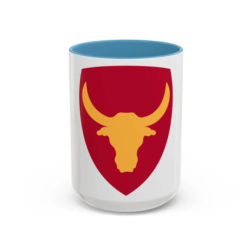 Philippine Combat Headquarters (U.S. Army) Accent Coffee Mug-15oz-Light Blue-Go Mug Yourself