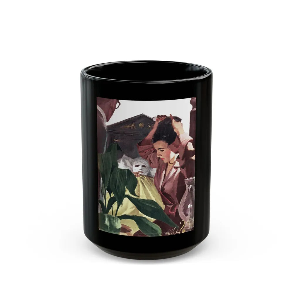 Collier's magazine illustration - Black Coffee Mug-15oz-Go Mug Yourself