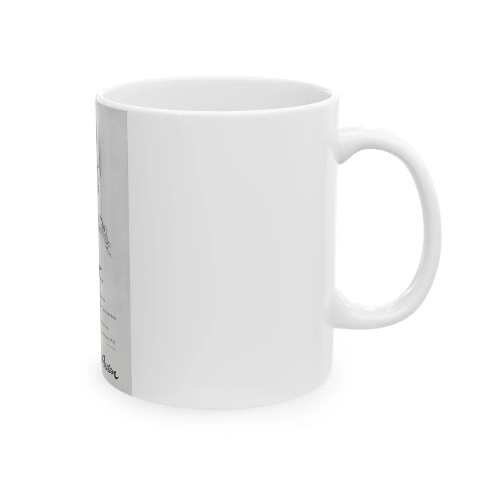 Elizabeth Arden advt, On dit..., 1947 - White Coffee Mug-Go Mug Yourself