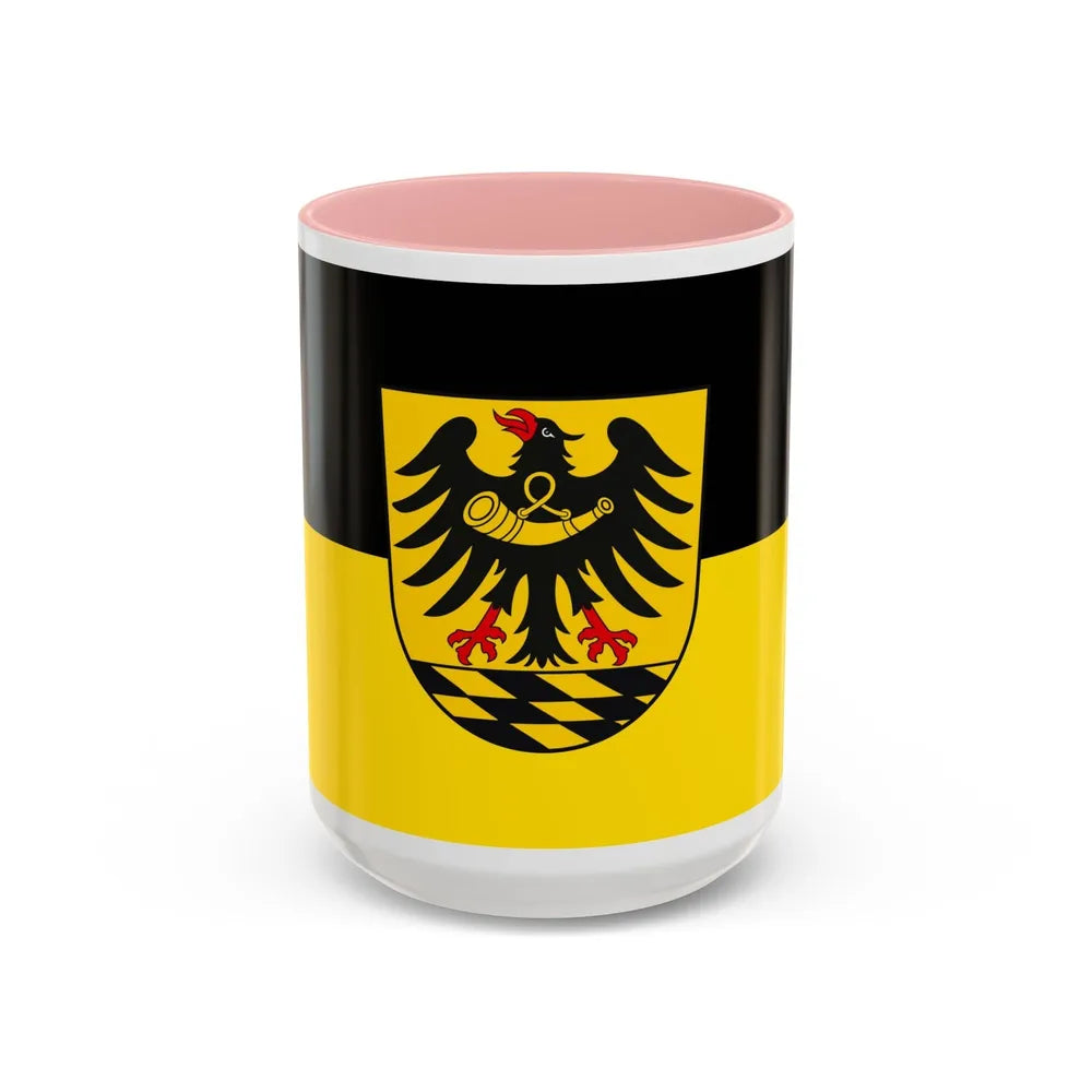 Flag of Esslingen Germany - Accent Coffee Mug-15oz-Pink-Go Mug Yourself