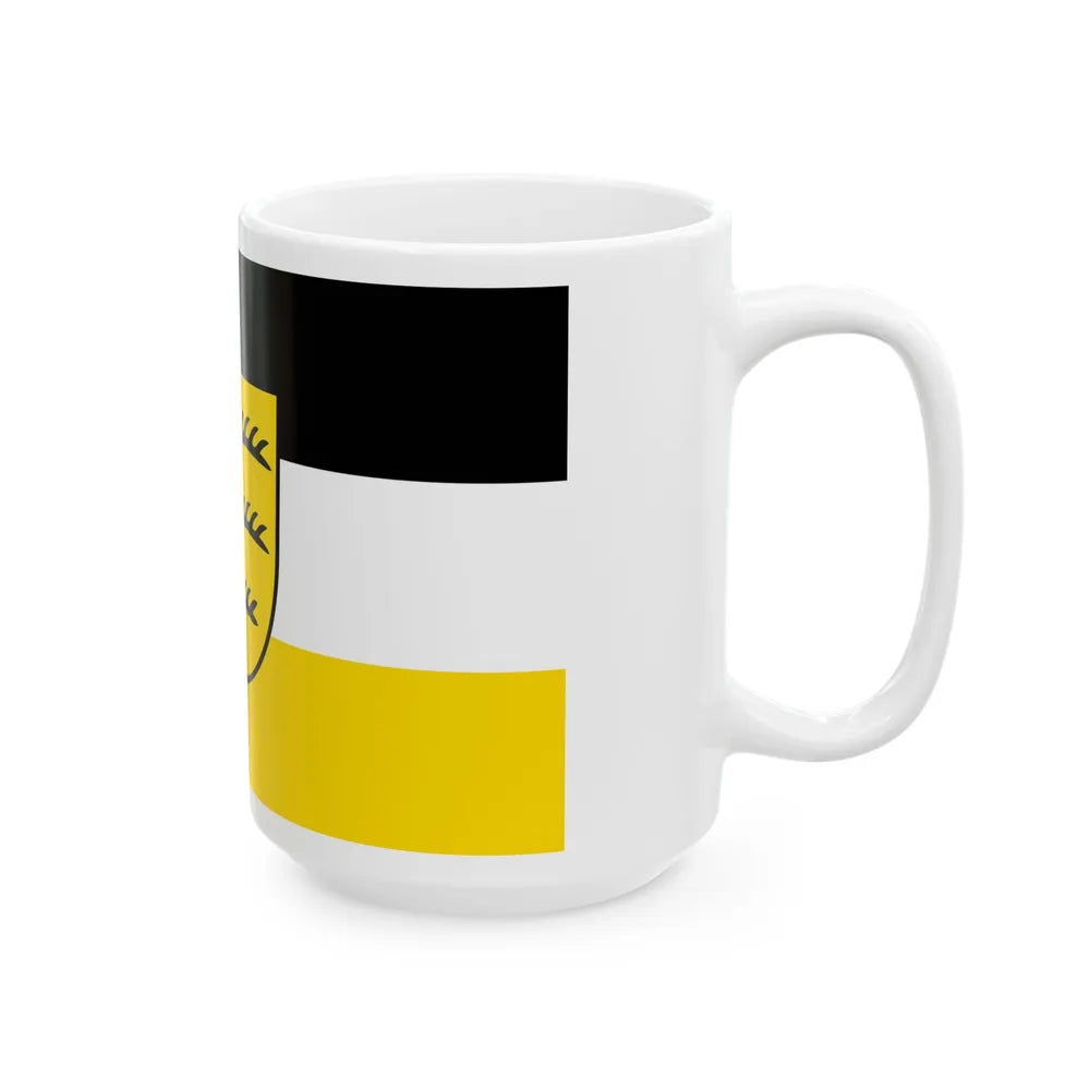 Flag of Zollernalbkreis Germany - White Coffee Mug-Go Mug Yourself