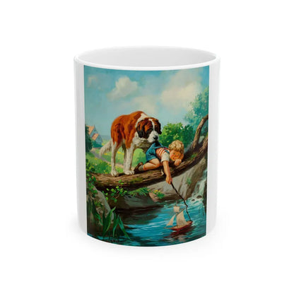 By the Seat of His Pants - White Coffee Mug-11oz-Go Mug Yourself