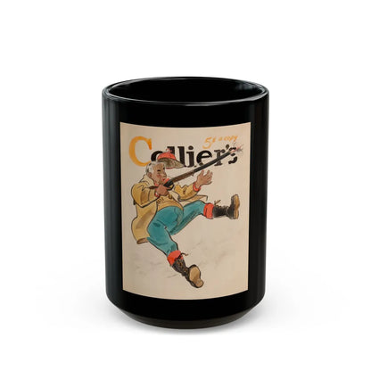 Collier's magazine preliminary cover - Black Coffee Mug-15oz-Go Mug Yourself