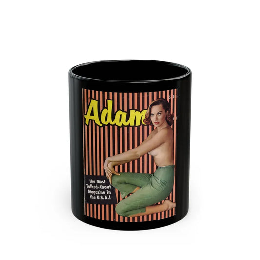 Dawn Richard #43 - Dawn on Cover in Color & inside spread on Adam Mag. '57 Vol. 1 #11 1 (Vintage Female Icon) Black Coffee Mug-11oz-Go Mug Yourself