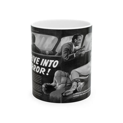 Drive Into Terror, Spree magazine, No. 38 - 1963 - White Coffee Mug-11oz-Go Mug Yourself