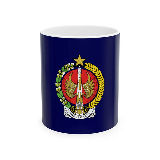 Flag of Yogyakarta Indonesia - White Coffee Mug-11oz-Go Mug Yourself