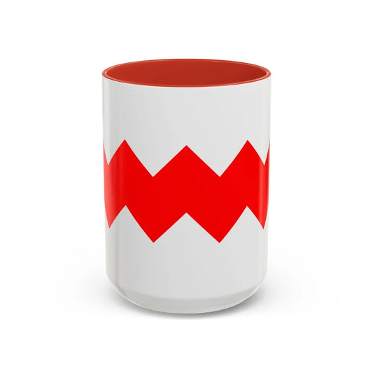 Flag of Gudja Malta - Accent Coffee Mug-15oz-Red-Go Mug Yourself