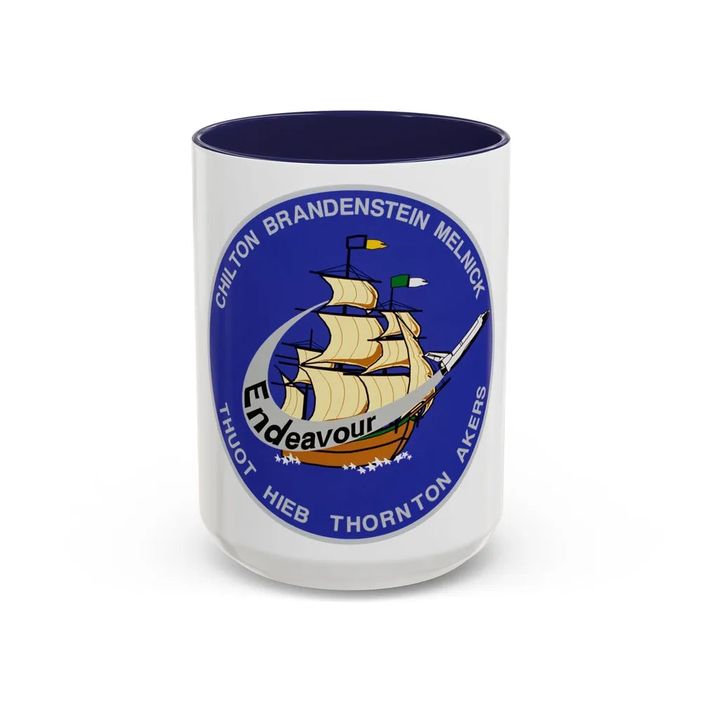 STS 49 (NASA) Accent Coffee Mug-15oz-Navy-Go Mug Yourself