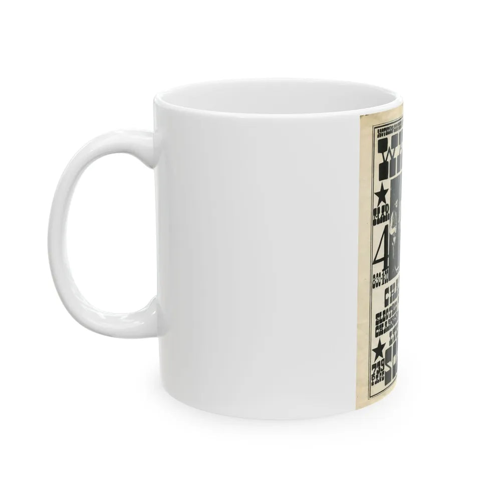 Charlatans - 1966 (Music Poster) White Coffee Mug-Go Mug Yourself