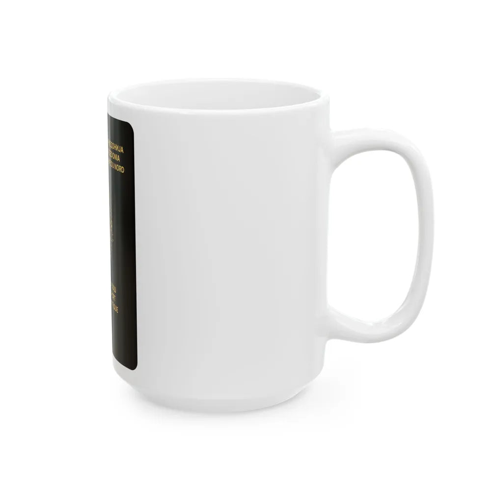 Macedonian Passport (Diplomatic) - White Coffee Mug-Go Mug Yourself