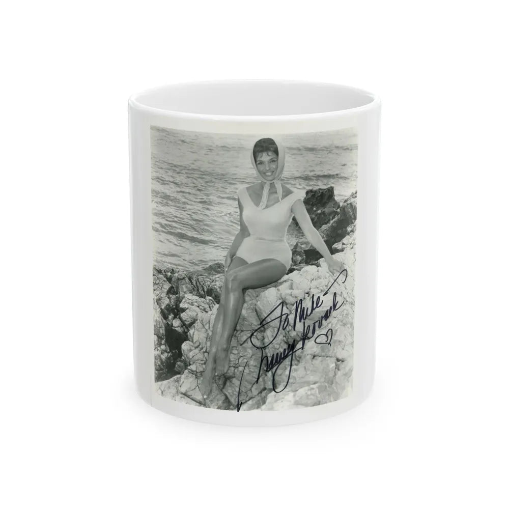 Nancy Kovack #11 (Vintage Female Icon) White Coffee Mug-11oz-Go Mug Yourself