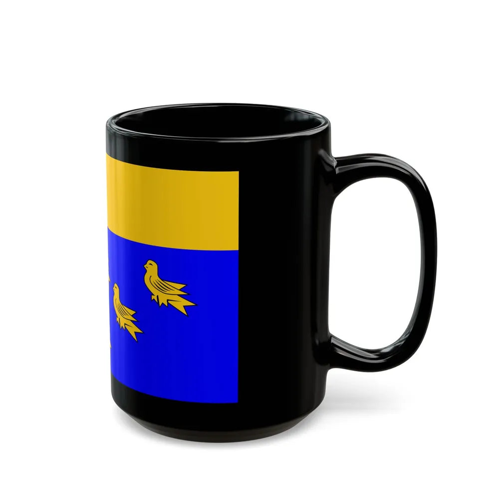 Flag of West Sussex UK - Black Coffee Mug-Go Mug Yourself