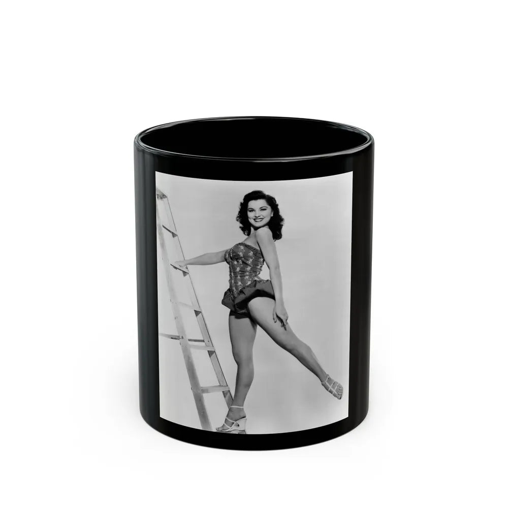 Debra Paget #378 2 (Vintage Female Icon) Black Coffee Mug-11oz-Go Mug Yourself