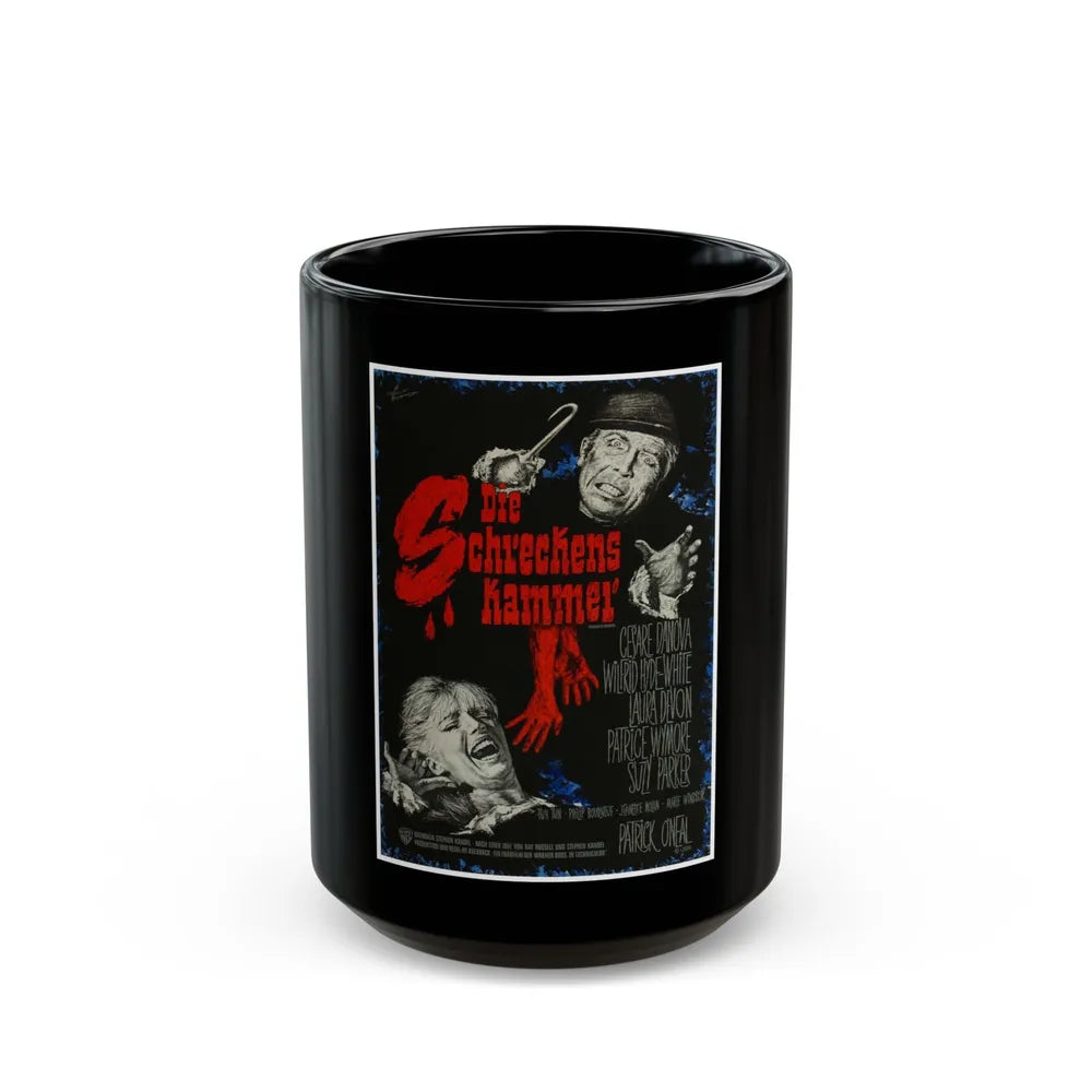 CHAMBER OF HORRORS (GERMAN) 1966 Movie Poster - Black Coffee Mug-15oz-Go Mug Yourself