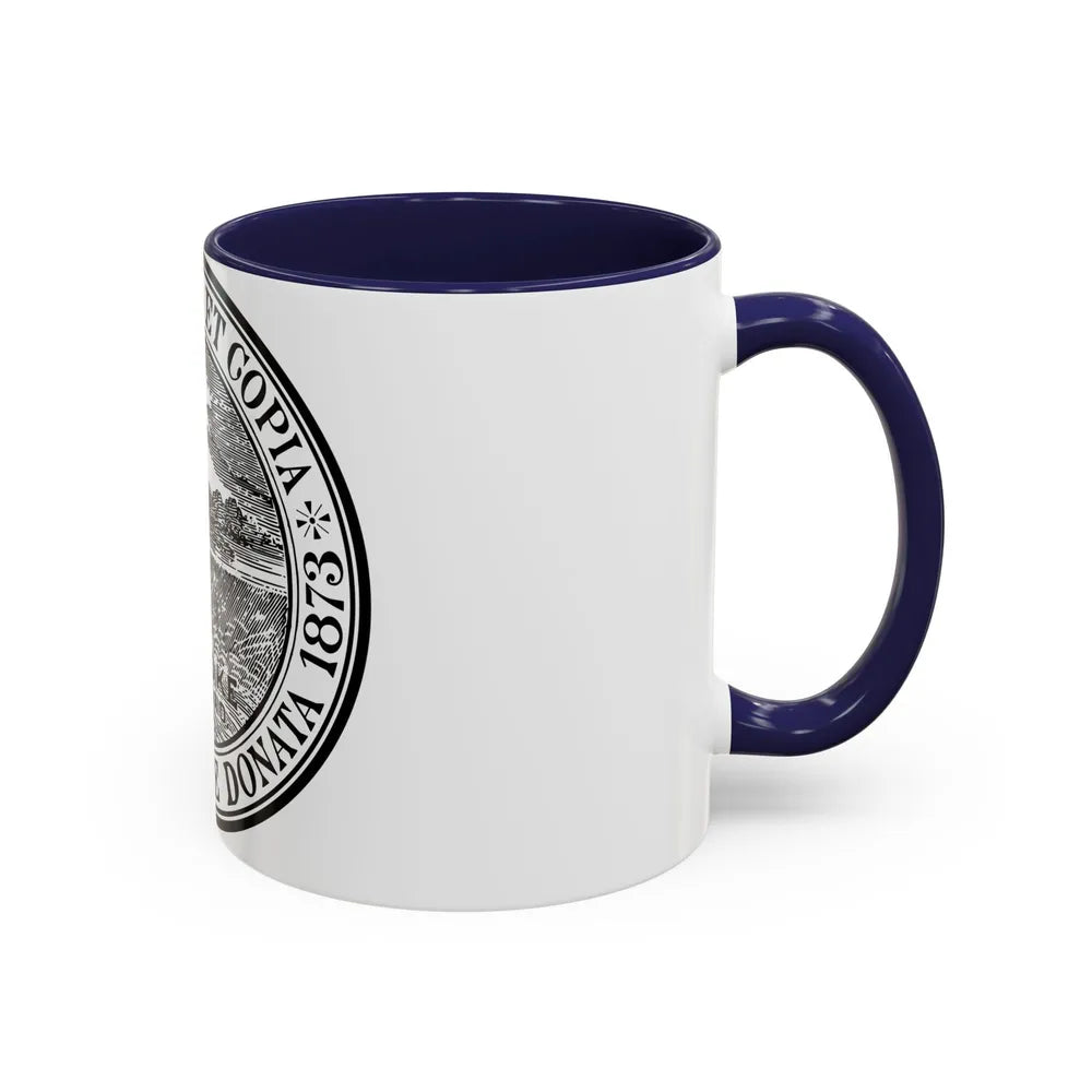 Seal of Holyoke Massachusetts - Accent Coffee Mug-Go Mug Yourself