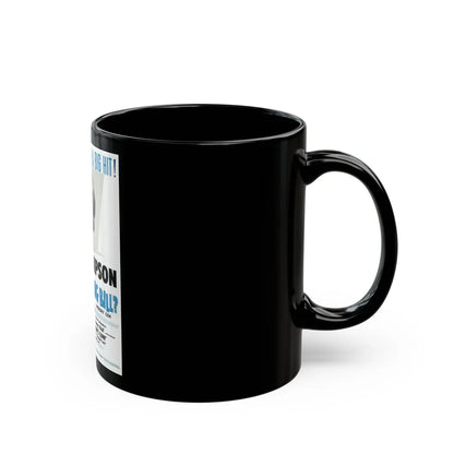 Sue Thompson 1963 (Music Poster) Black Coffee Mug-Go Mug Yourself