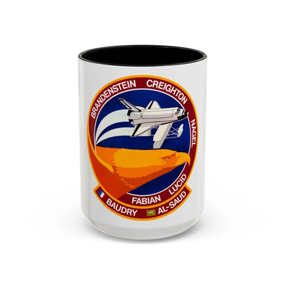 STS 51 g (NASA) Accent Coffee Mug-15oz-Black-Go Mug Yourself