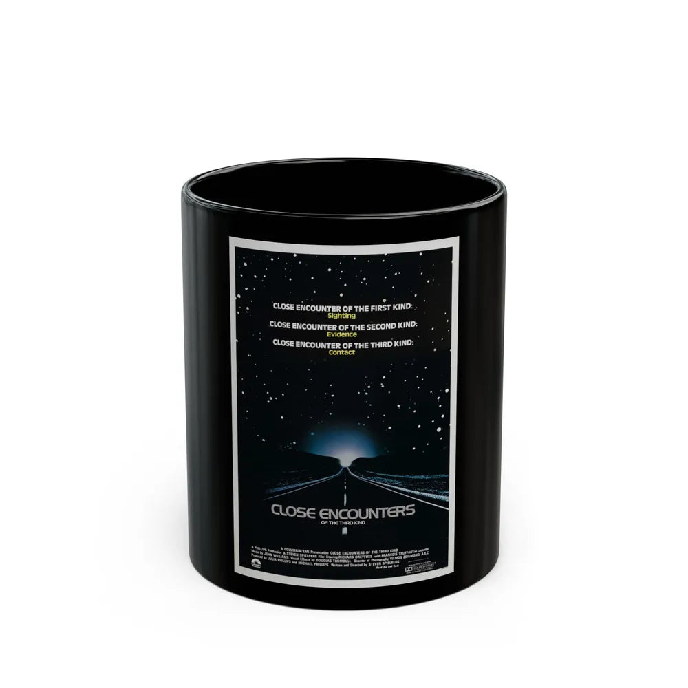 CLOSE ENCOUNTERS OF THE THIRD KIND (teaser) 1977 Movie Poster - Black Coffee Mug-11oz-Go Mug Yourself