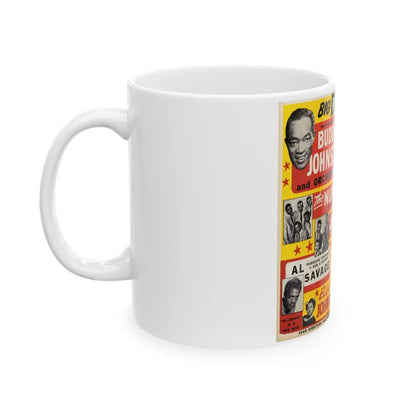 Chuck Berry (Music Poster) White Coffee Mug-Go Mug Yourself