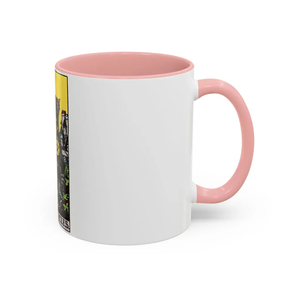 The King of Pentacles (Tarot Card) Accent Coffee Mug-Go Mug Yourself