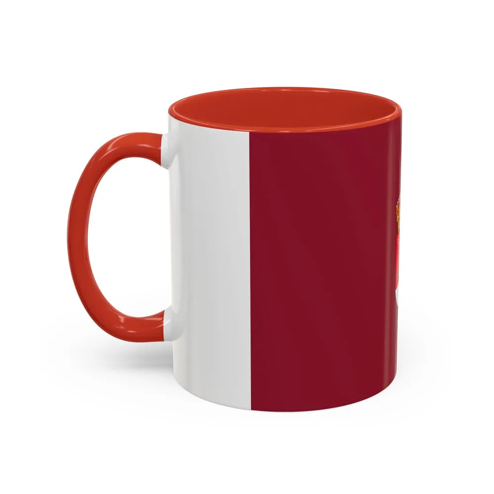 Flag of Albacete Spain - Accent Coffee Mug-Go Mug Yourself