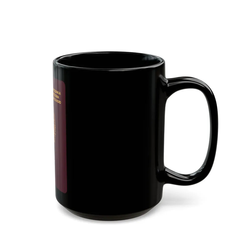 Macedonian Passport - Black Coffee Mug-Go Mug Yourself