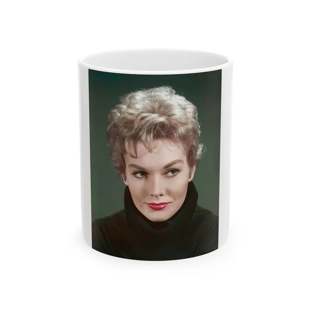 Kim Novak #304 (Vintage Female Icon) White Coffee Mug-11oz-Go Mug Yourself