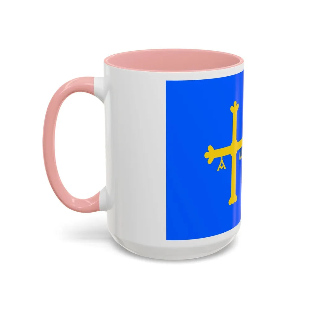 Flag of Asturias Spain - Accent Coffee Mug-Go Mug Yourself