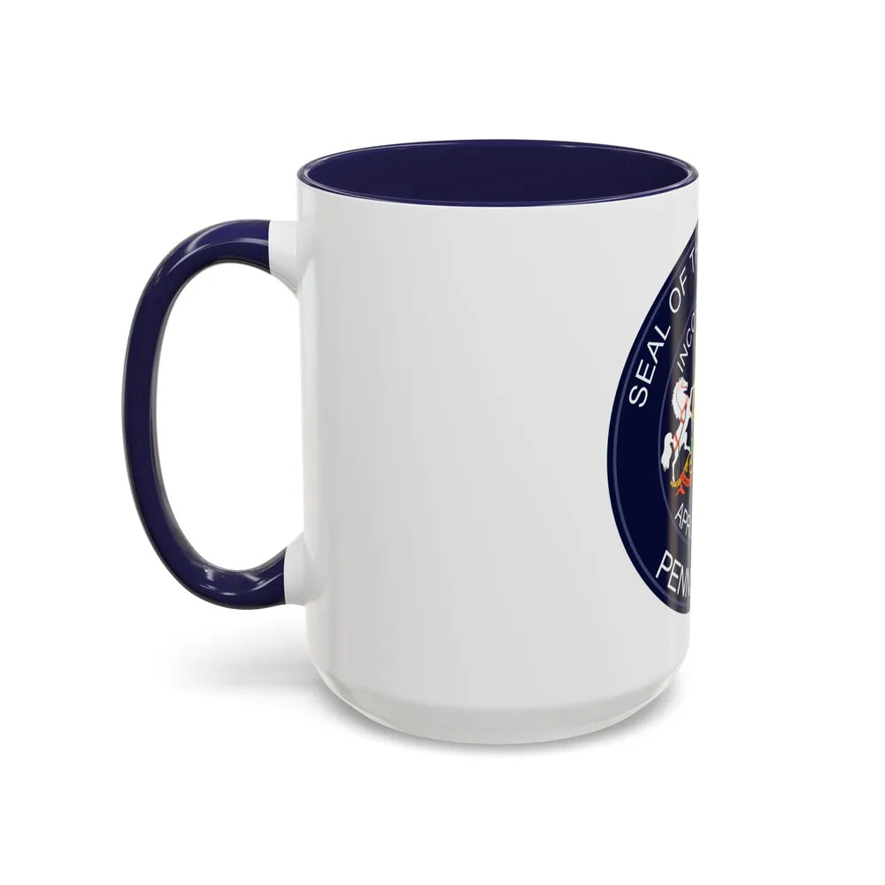 Seal of Erie Pennsylvania - Accent Coffee Mug-Go Mug Yourself