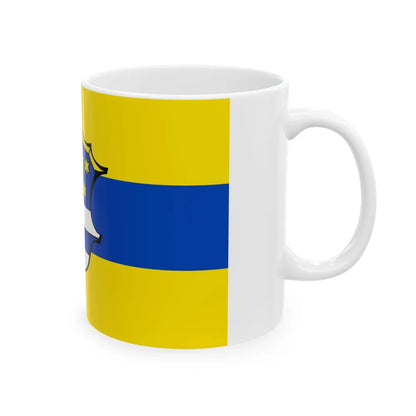 Flag of Neustadt an der Waldnaab Germany - White Coffee Mug-Go Mug Yourself