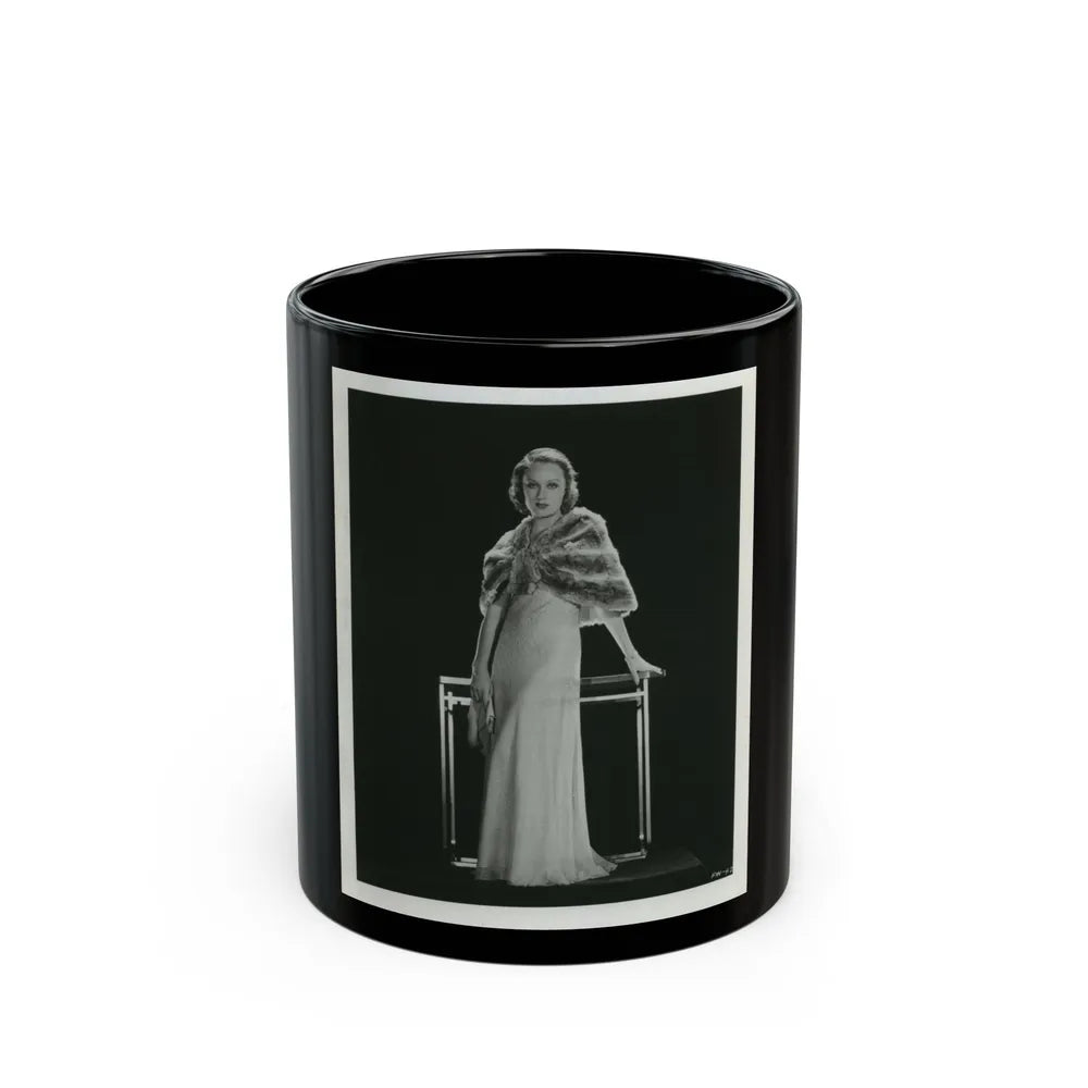 Fay Wray #128 (Vintage Female Icon) Black Coffee Mug-11oz-Go Mug Yourself