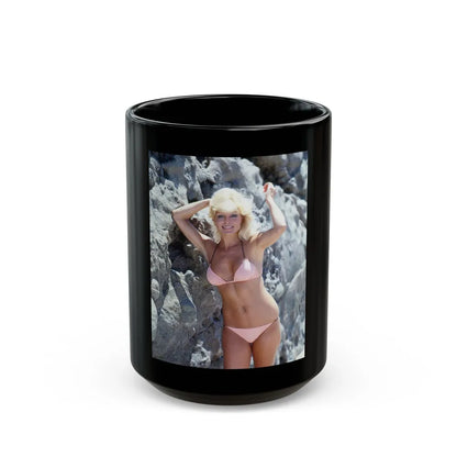 Loni Anderson #41 (Vintage Female Icon) Black Coffee Mug-15oz-Go Mug Yourself