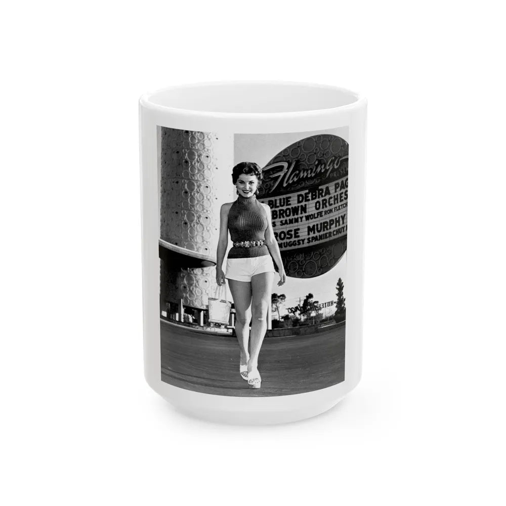 Debra Paget #371 (Vintage Female Icon) White Coffee Mug-15oz-Go Mug Yourself