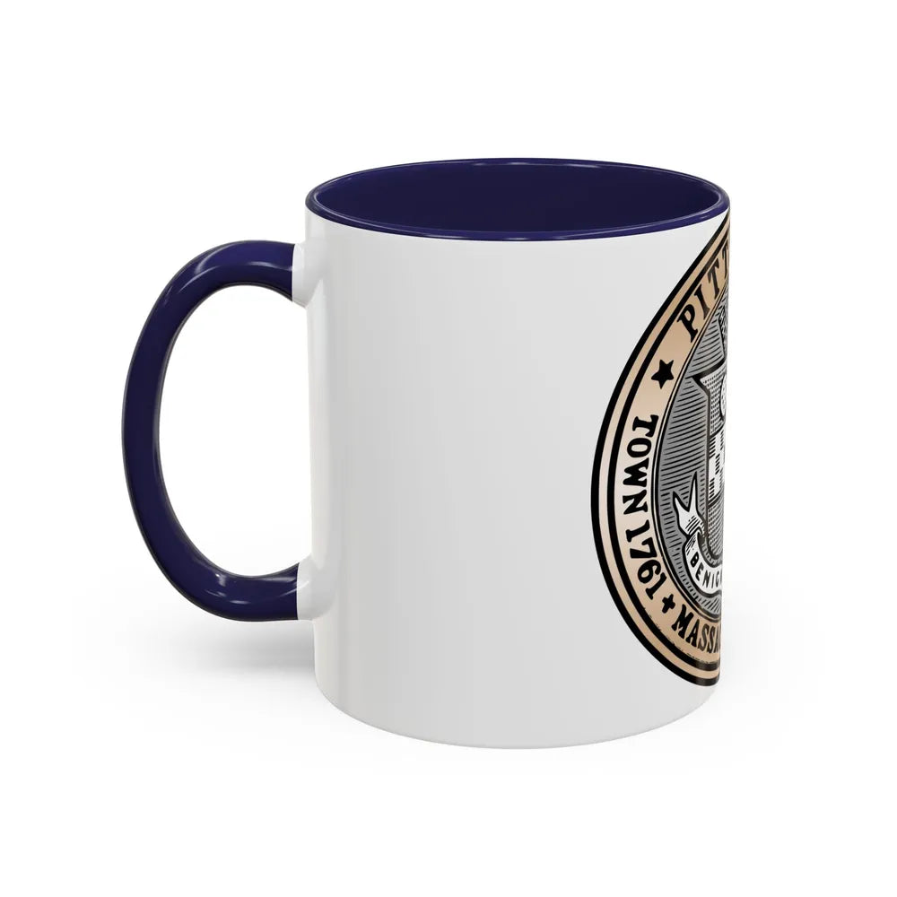 Seal of Pittsfield Massachusetts - Accent Coffee Mug-Go Mug Yourself