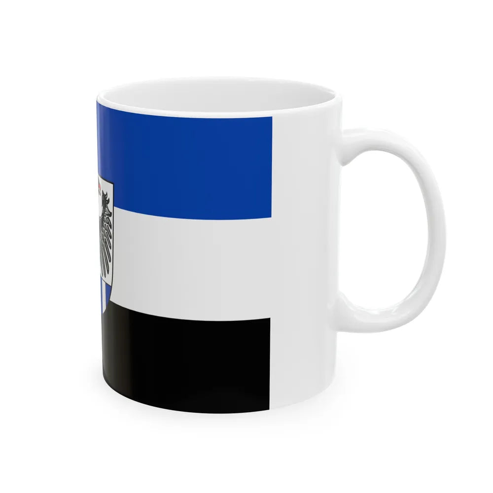 Flag of Neustadt an der Aisch Bad Windsheim Germany - White Coffee Mug-Go Mug Yourself