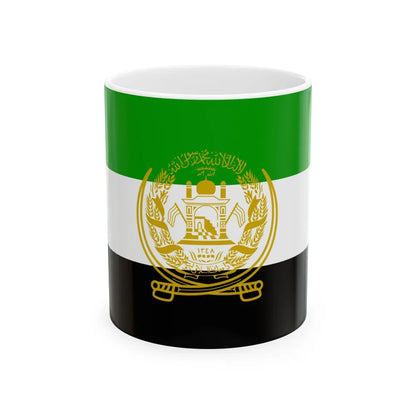 Flag of Afghanistan 1992 to 2001 - White Coffee Mug-11oz-Go Mug Yourself