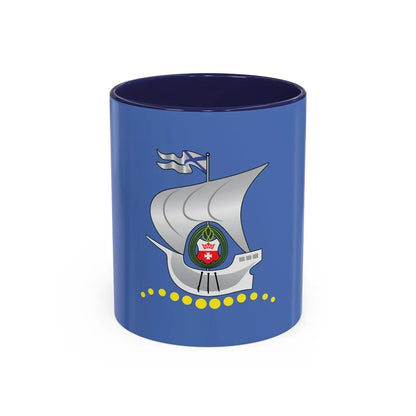 Flag of Kaliningrad Russia - Accent Coffee Mug-11oz-Navy-Go Mug Yourself