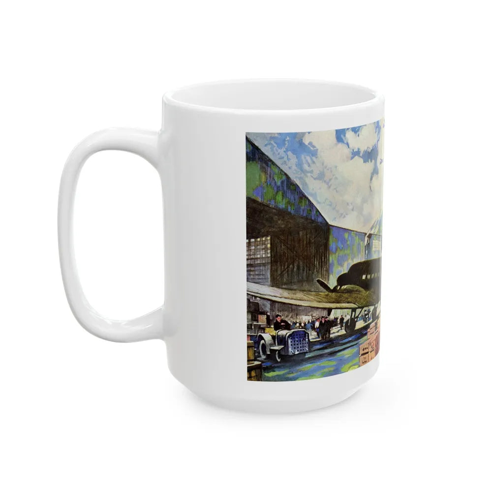 Bound For Bases in Africa, Europe and the Pacific, 1943 - White Coffee Mug-Go Mug Yourself