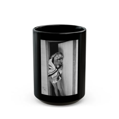 Eve Meyer #32 (Vintage Female Icon) Black Coffee Mug-15oz-Go Mug Yourself