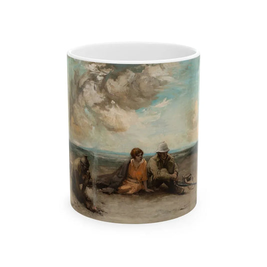 Back from Beyond, The Saturday Evening Post interior illustration, 1926 - White Coffee Mug-11oz-Go Mug Yourself