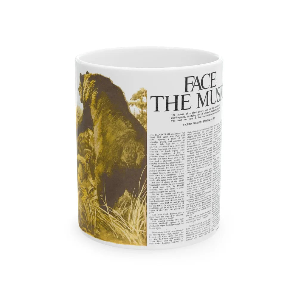 Face The Music, Adam magazine, July 1973 - White Coffee Mug-11oz-Go Mug Yourself