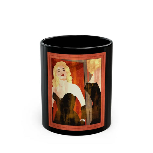 Diana Dors in Hell - Black Coffee Mug-11oz-Go Mug Yourself