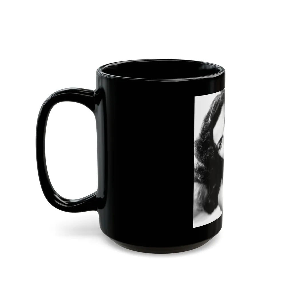 Jane Russell #224 (Vintage Female Icon) Black Coffee Mug-Go Mug Yourself